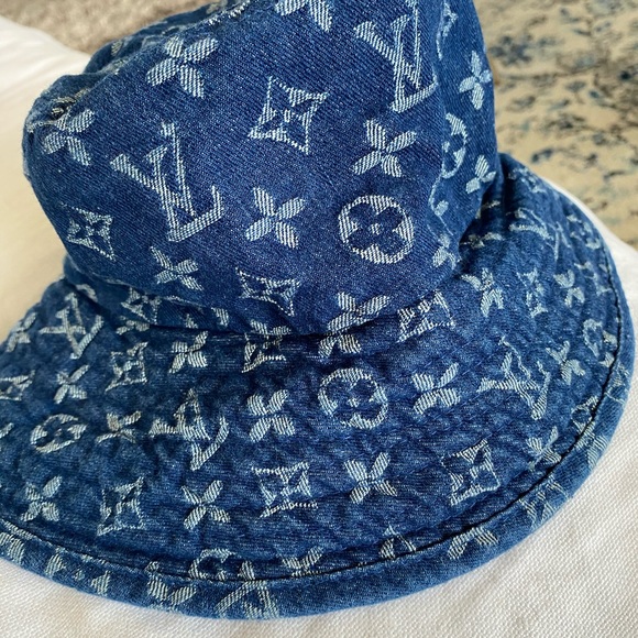 Louis Vuitton Denim Bucket Hat | Poshmark